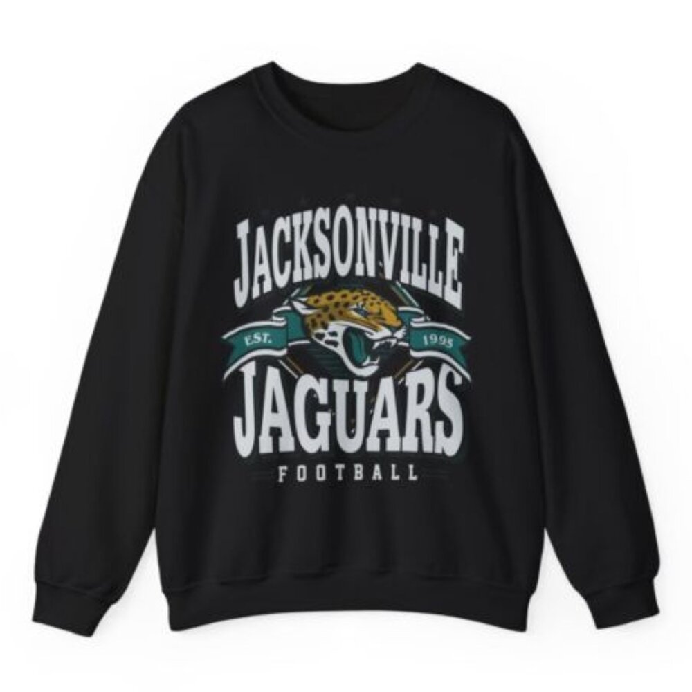 Vintage Style Jacksonville Jaguars EST 1995 Sweatshirt, Retro NFL Football Shirt